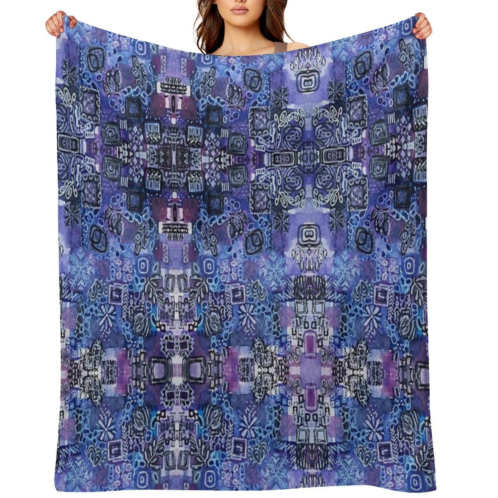 MINI Art 4 PATTERN 2 Durable Throw Blanket