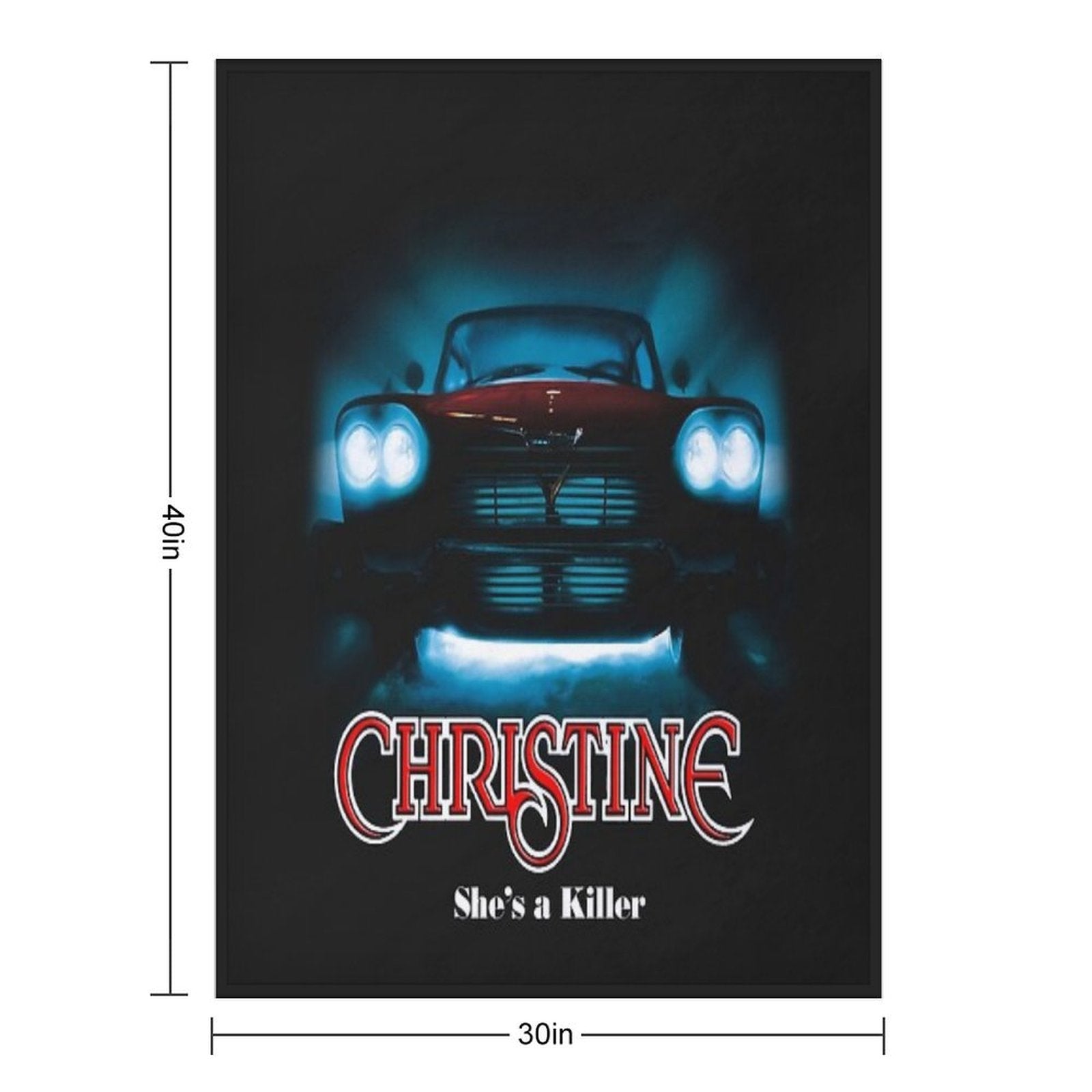 Movie Car Christine And Steven Spielberg Premium Throw Blanket