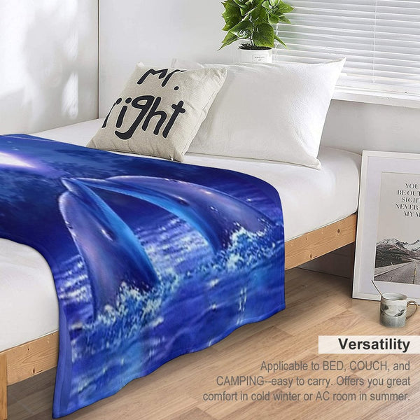 Dolphin Lightweight Throw Blanket