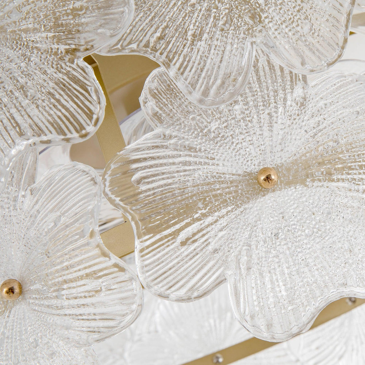19-Inch Floral Glass Ceiling Fan
