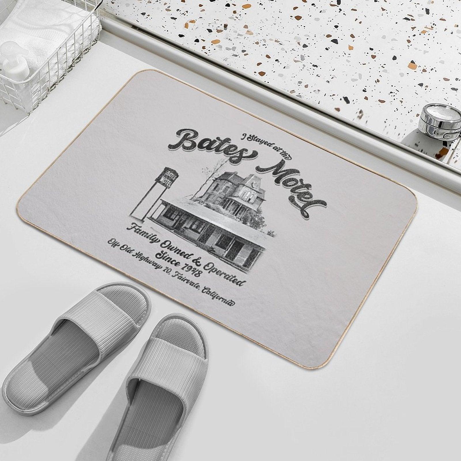 I Stayed At The Bates Motel Bath Mat