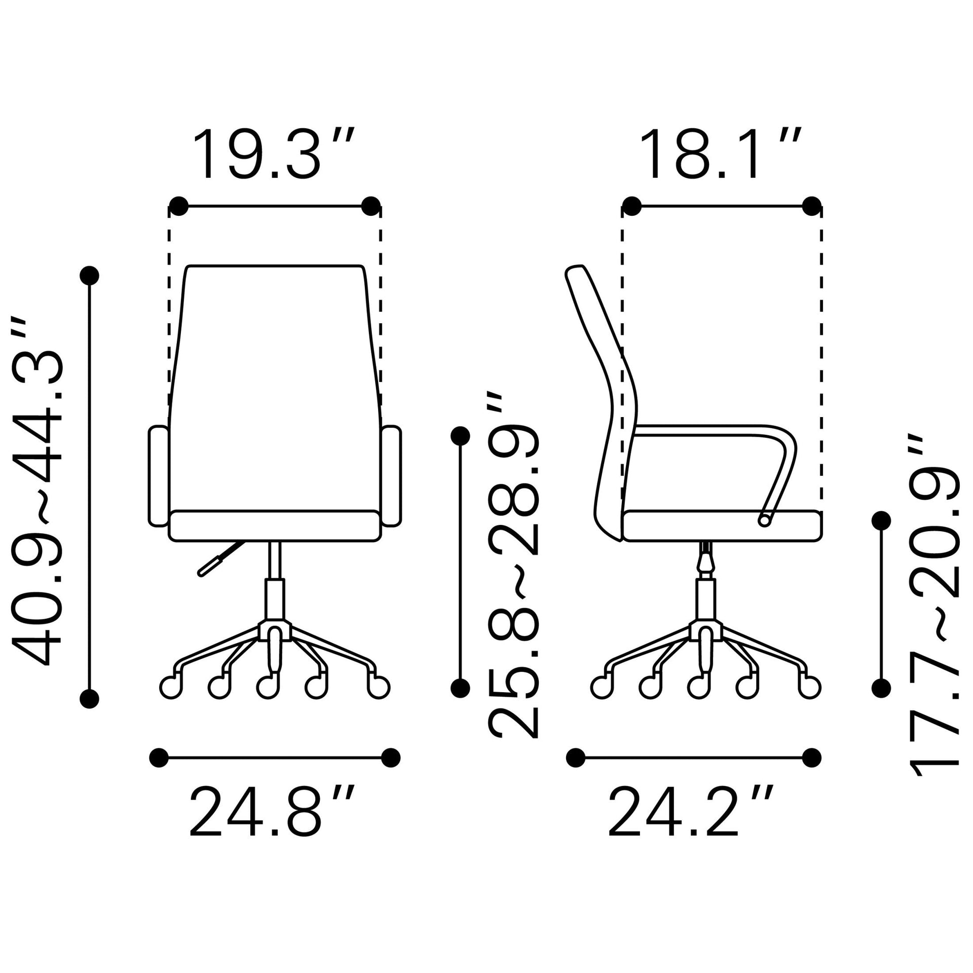 Primero Office Chair White