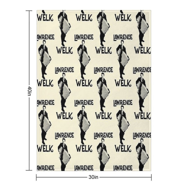 Lawrence Welk - Name - The Black Stencil Eco-conscious Throw Blanket