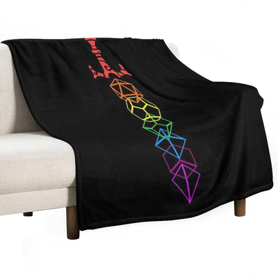 Dice Sword Rainbow Tabletop RPG Gaming Wrinkle-free Throw Blanket