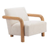 Subliem Accent Chair Cotton White
