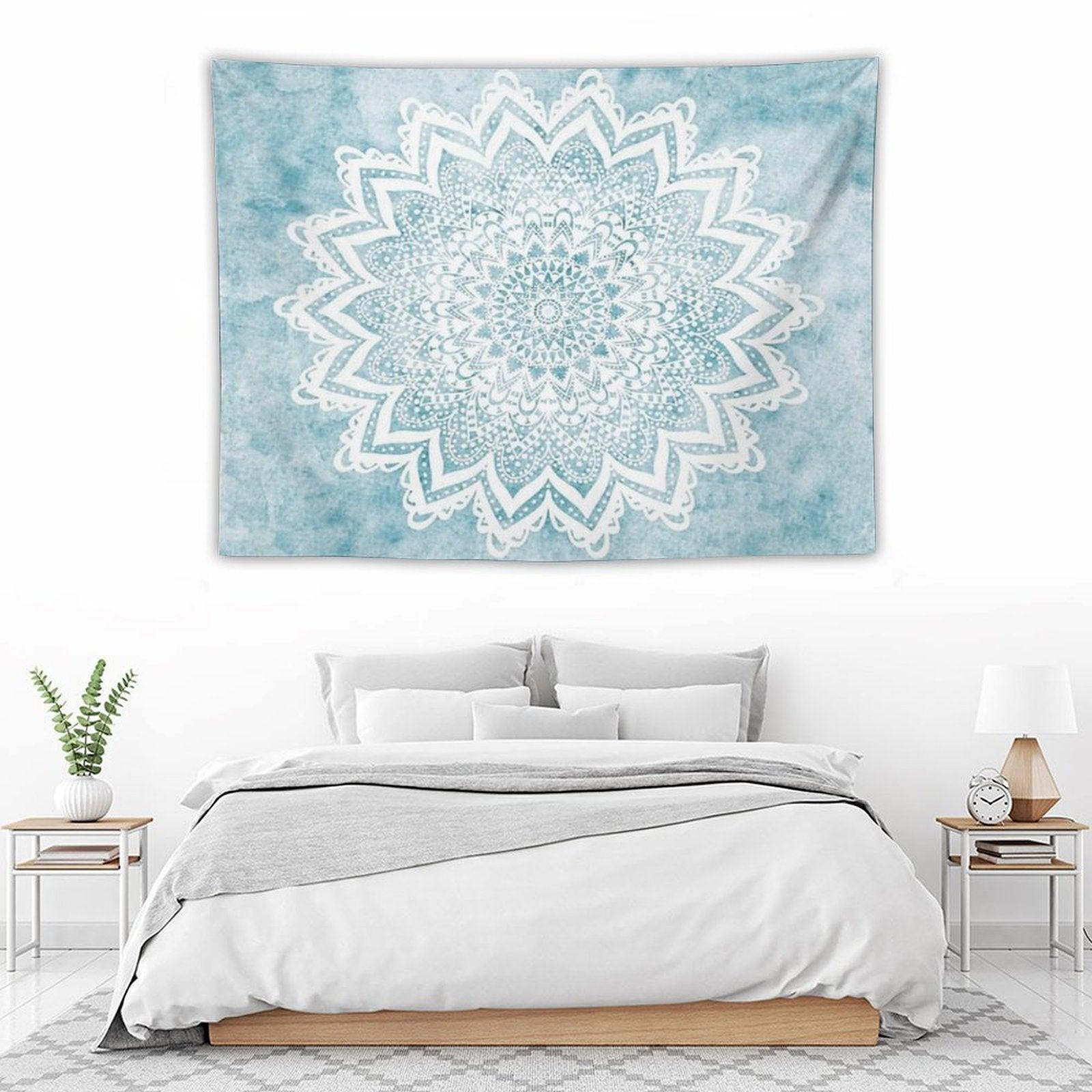 MANDALA SAVANAH LIGHT BLUE Tapestry