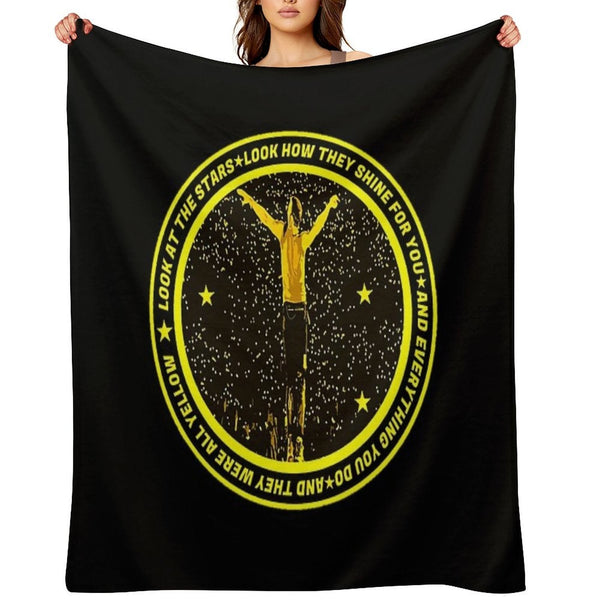 Coldplay Yellow Lyrics Eco-conscious Throw Blanket