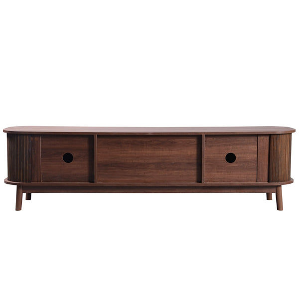 Modern Farmhouse Rattan TV Stand BLAKHOM