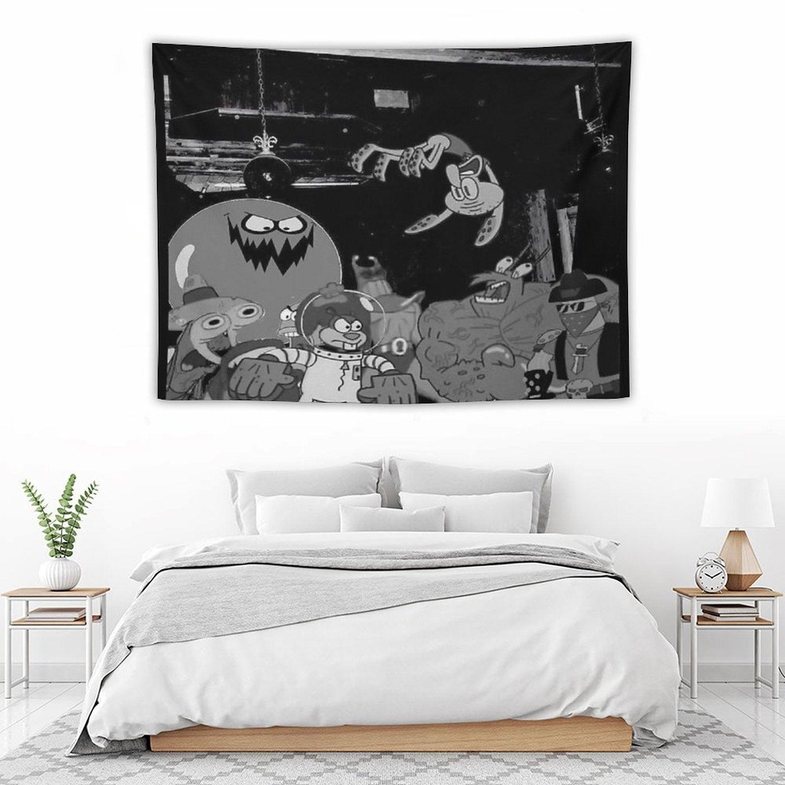 Spongebob Die Lit Cover Tapestry