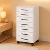 White 7 Drawer File Cabinet Storage For Home Office - White