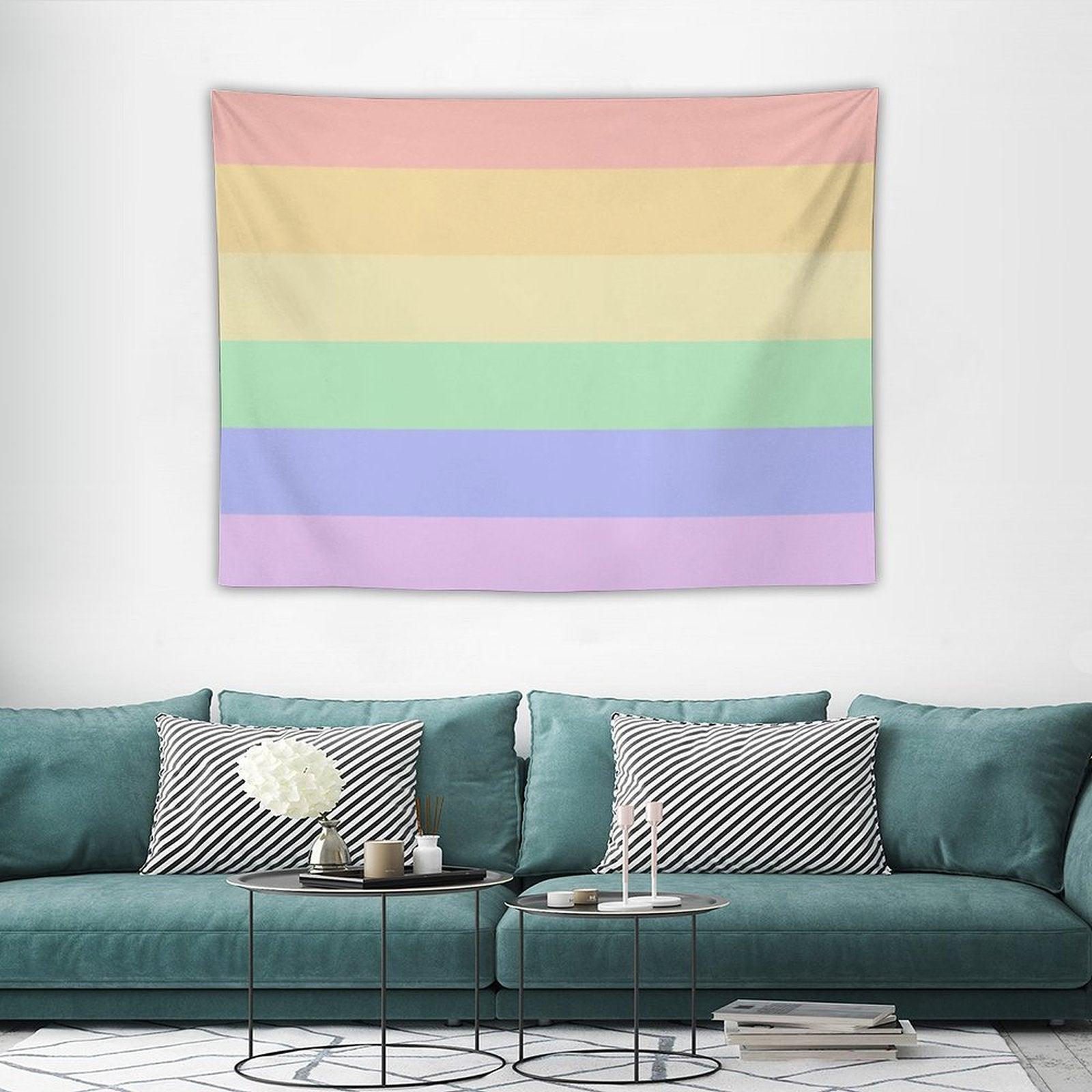 Pastel Pride Flag Tapestry