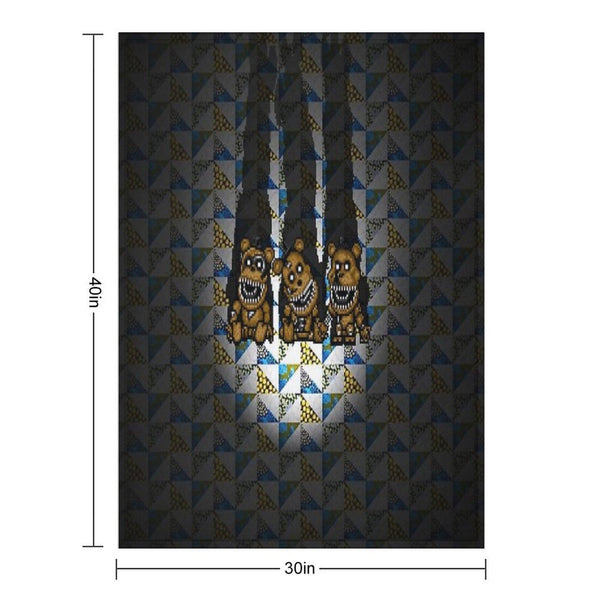 Five Nights at Freddys 4 - Mini Freddy's - Pixel Art Throw Blanket