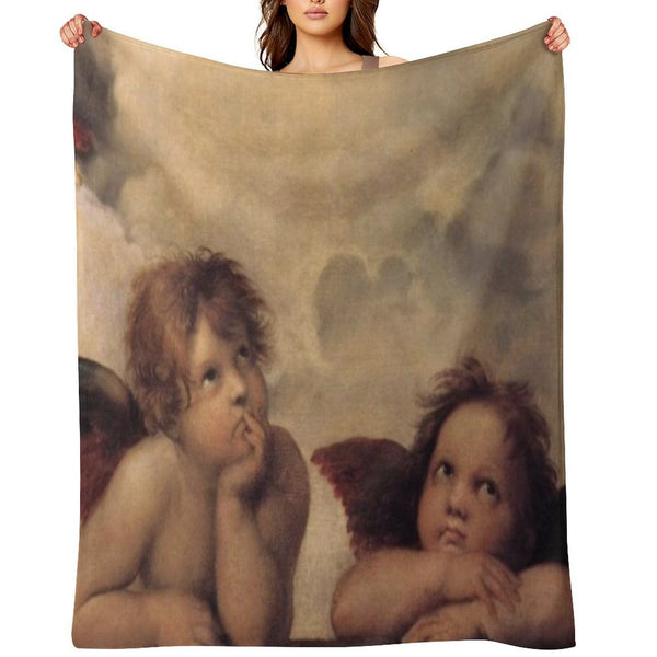 THE SISTINE MADONNA (detail) - RAPHAEL Durable Throw Blanket