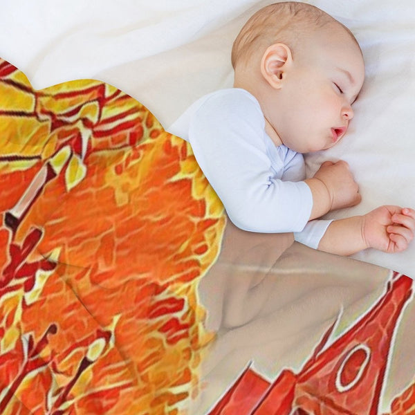 Where You Lead I Will Follow - The Girls Walking in Autumn - Gilmore Eco-conscious Throw Blanket