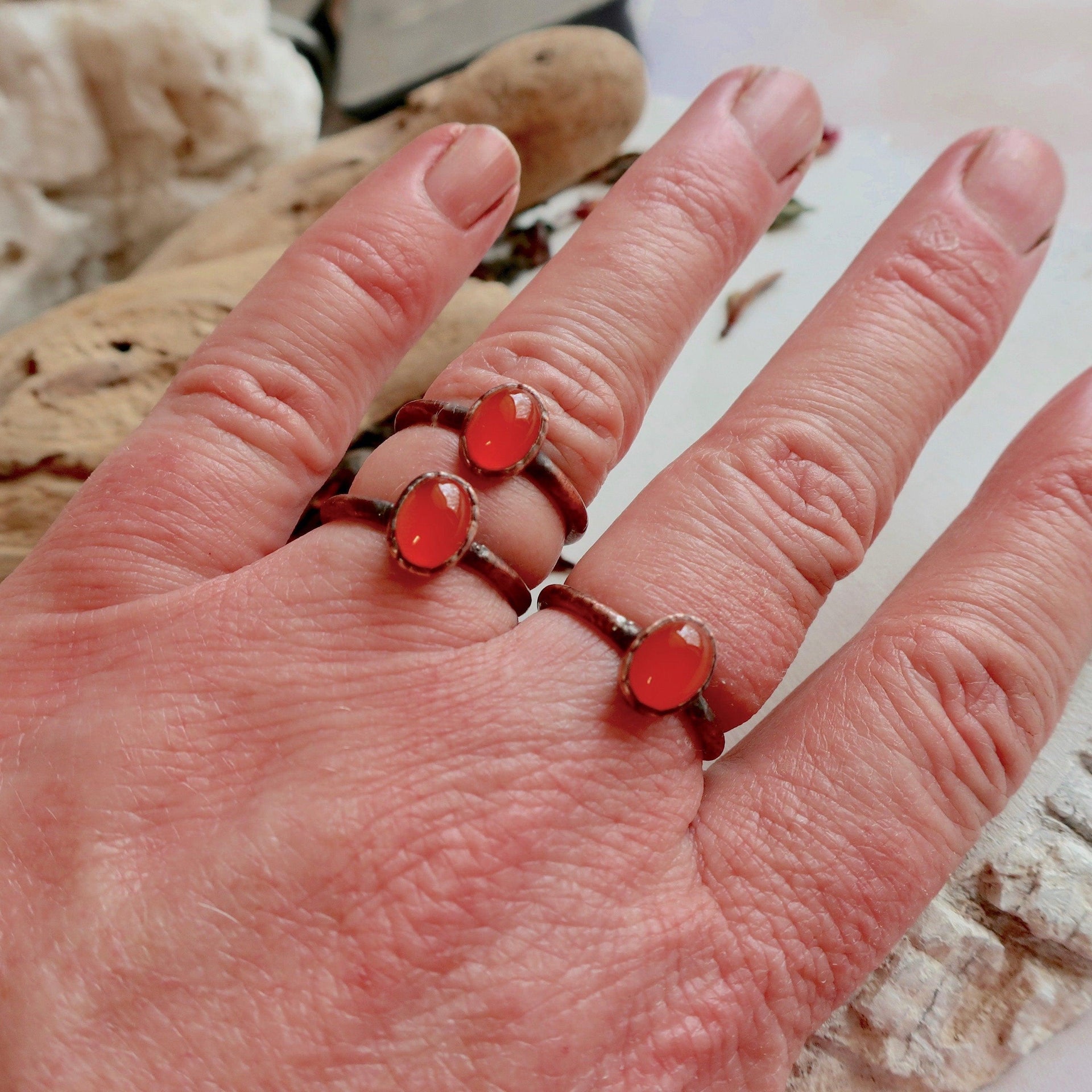 Copper Carnelian Ring - Empowering Creative Courage | By Blackbird & Sage