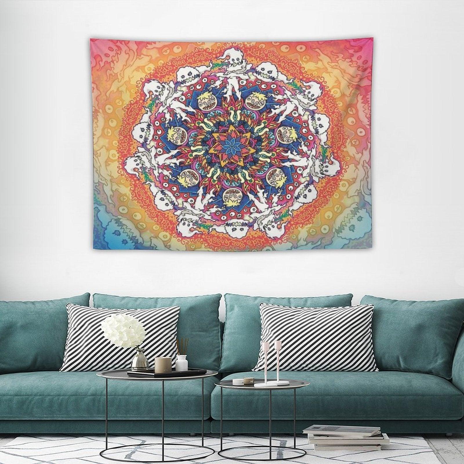 Kids See Ghosts Mandala Tapestry
