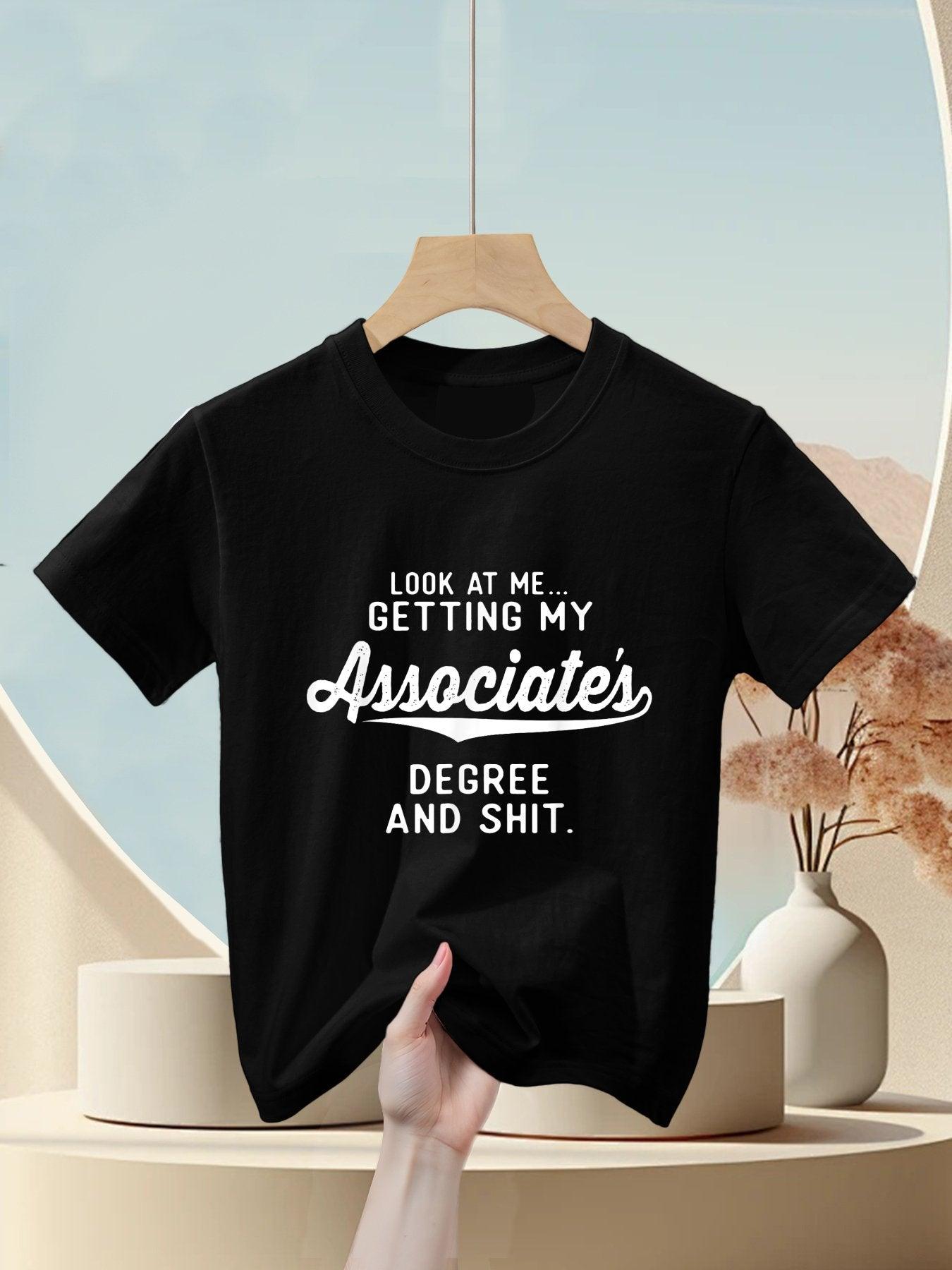 College Graduation Gifts Him Her Getting Associate's Degree Kids T-Shirt