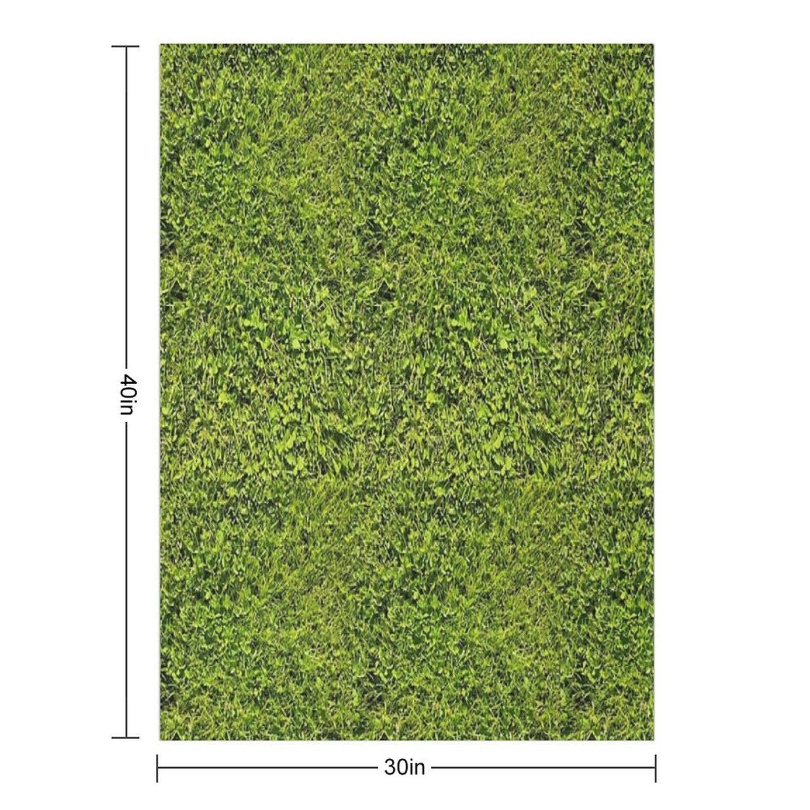 Green Grass Throw Blanket