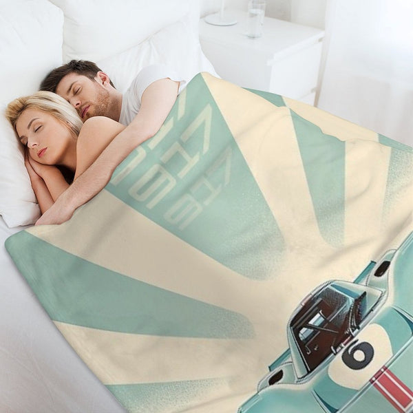 Porsche 917 24 Hours of Le Mans Race Car Premium Throw Blanket