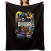 Doors All The Entities New Doors Game Update Throw Blanket