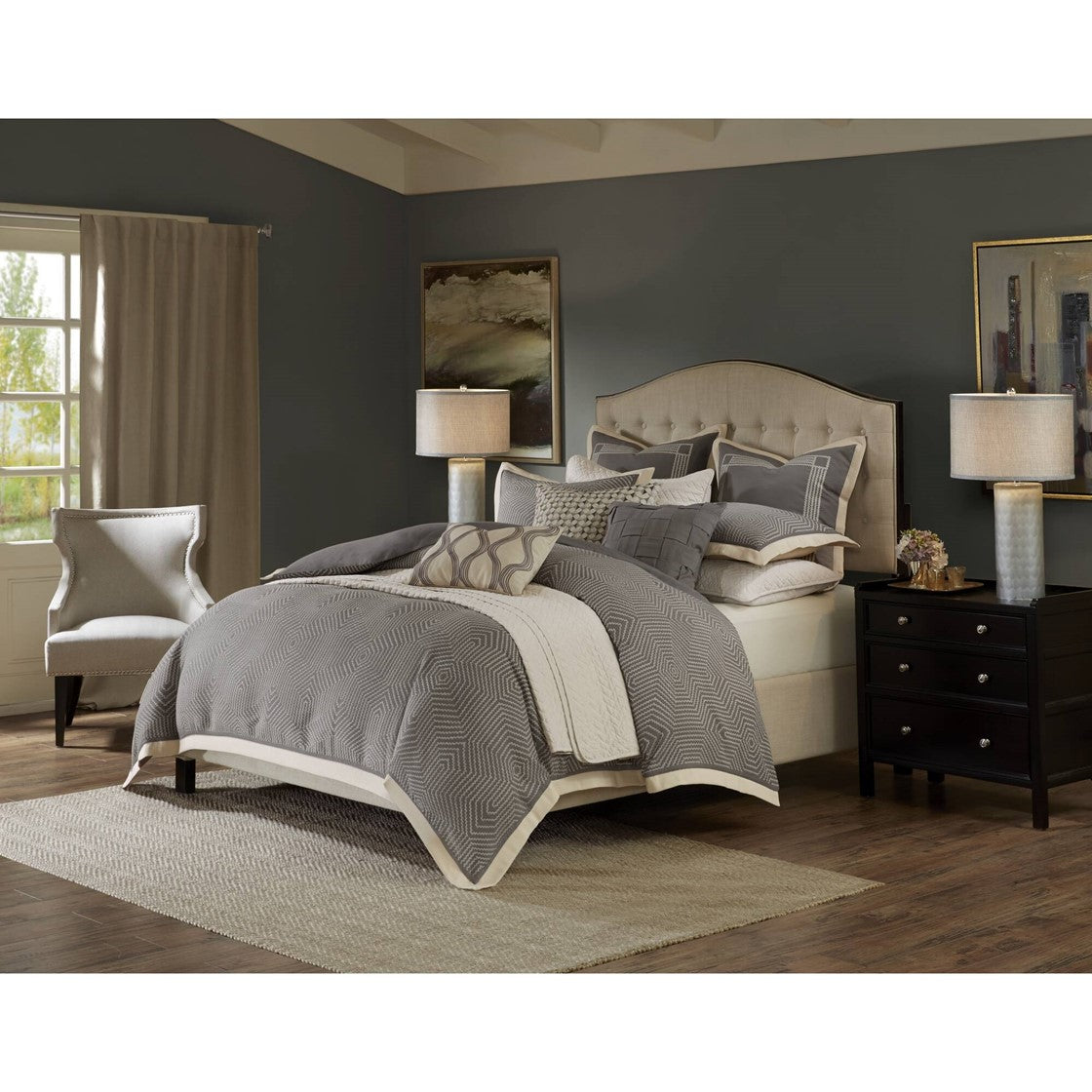 Shades of Serenity Jacquard Comforter Set by Madison Park Signature