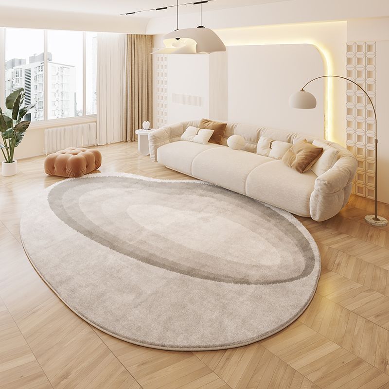 Cream Colored Stain-resistant And Easy To Maintain Cashmere Look Rug