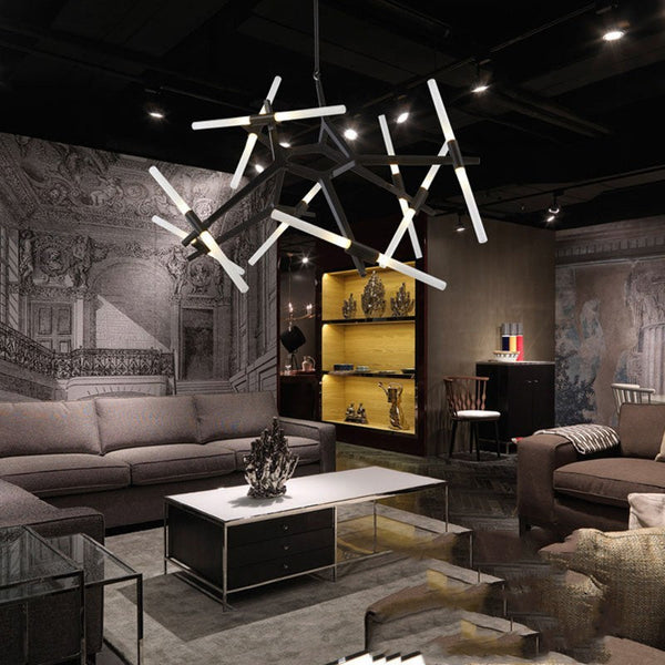 Modern Irregular Living Room Minimalist Dining Room Chandelier Decorbites