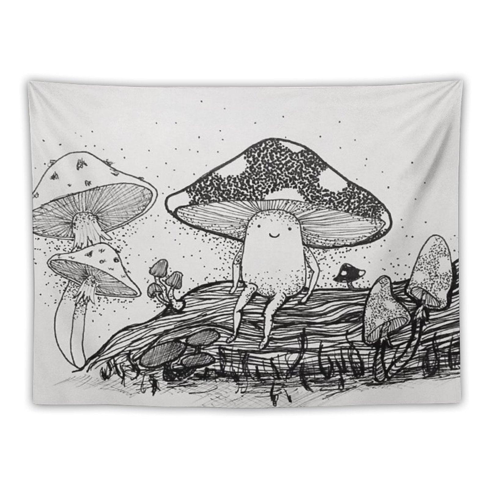 Little Mushroom Tapestry