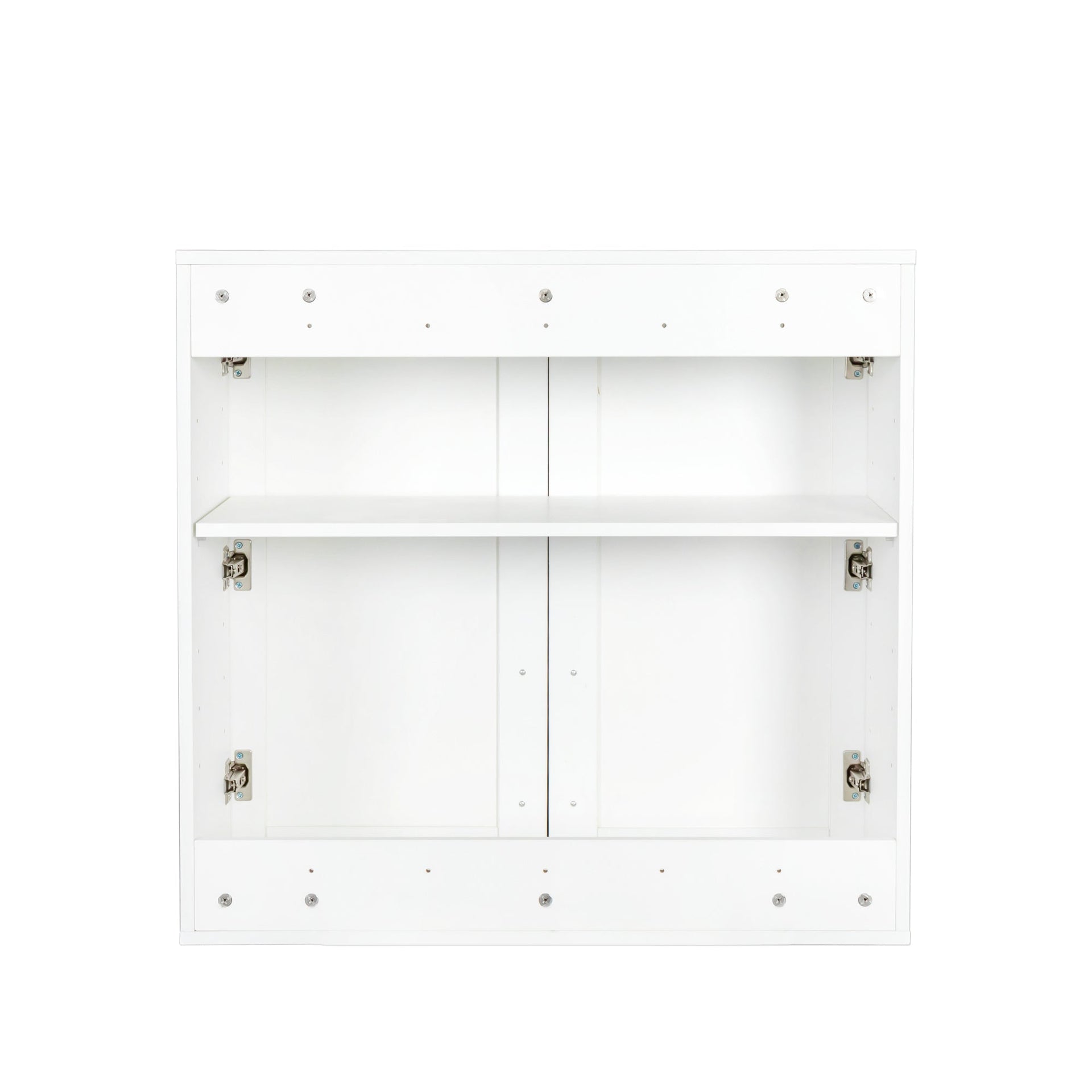 Stackable Wall Mounted Storage Cabinet, 11.81 'D x 31.50'W x 29.92 'H, White