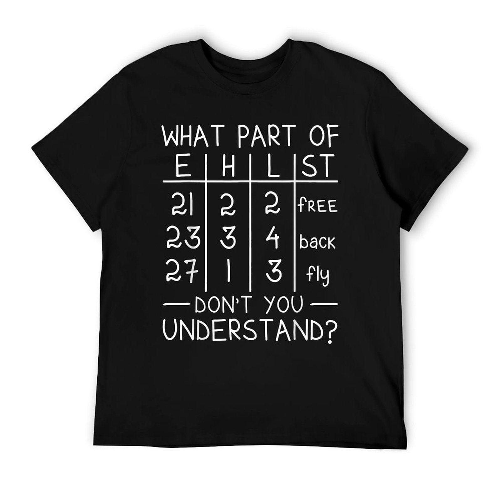 Swimming Swimmer What Part Don't You Understand Swim Team T-Shirt