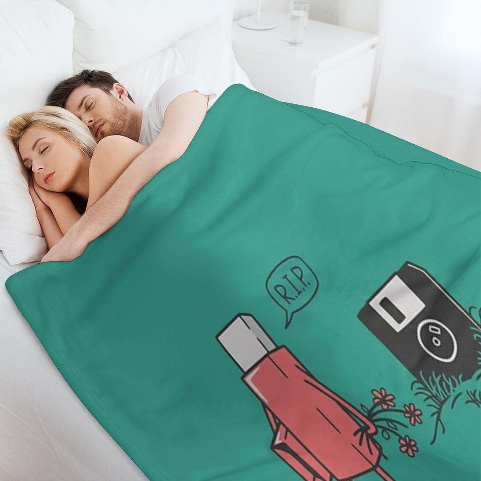 RIP Floppy Throw Blanket