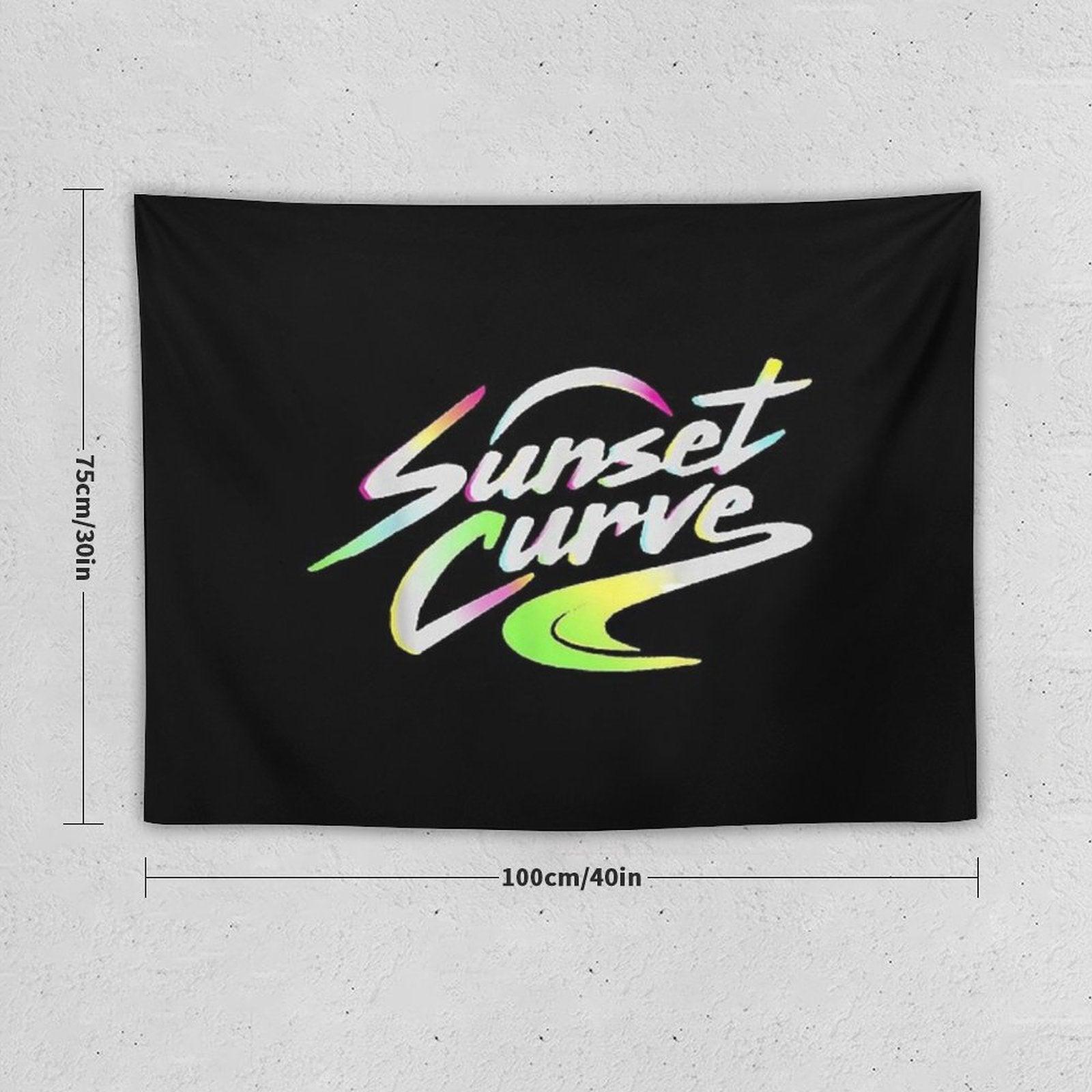 Sunset Curve Tapestry