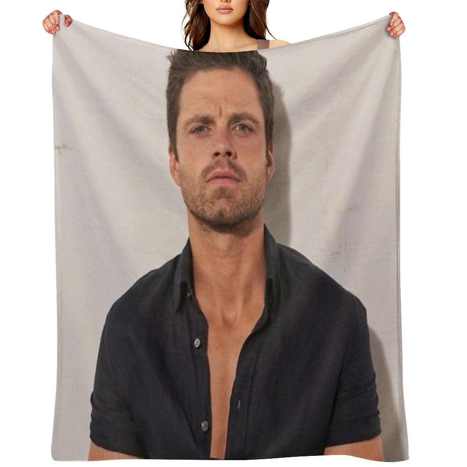 Stan in Black Shirt Throw Blanket