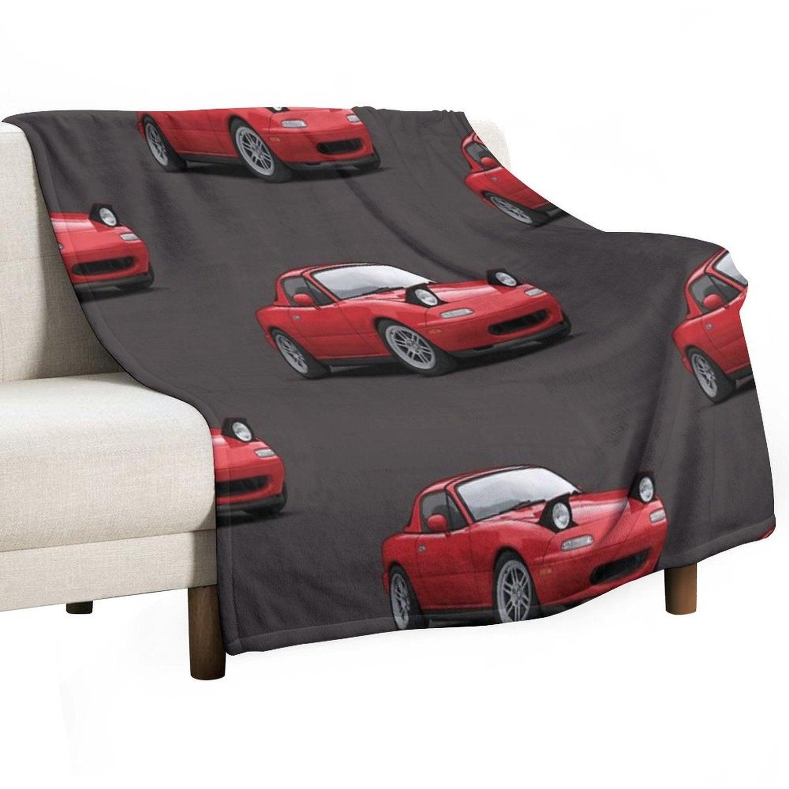 Mx5  Miata NA MK1 Illustration Throw Blanket