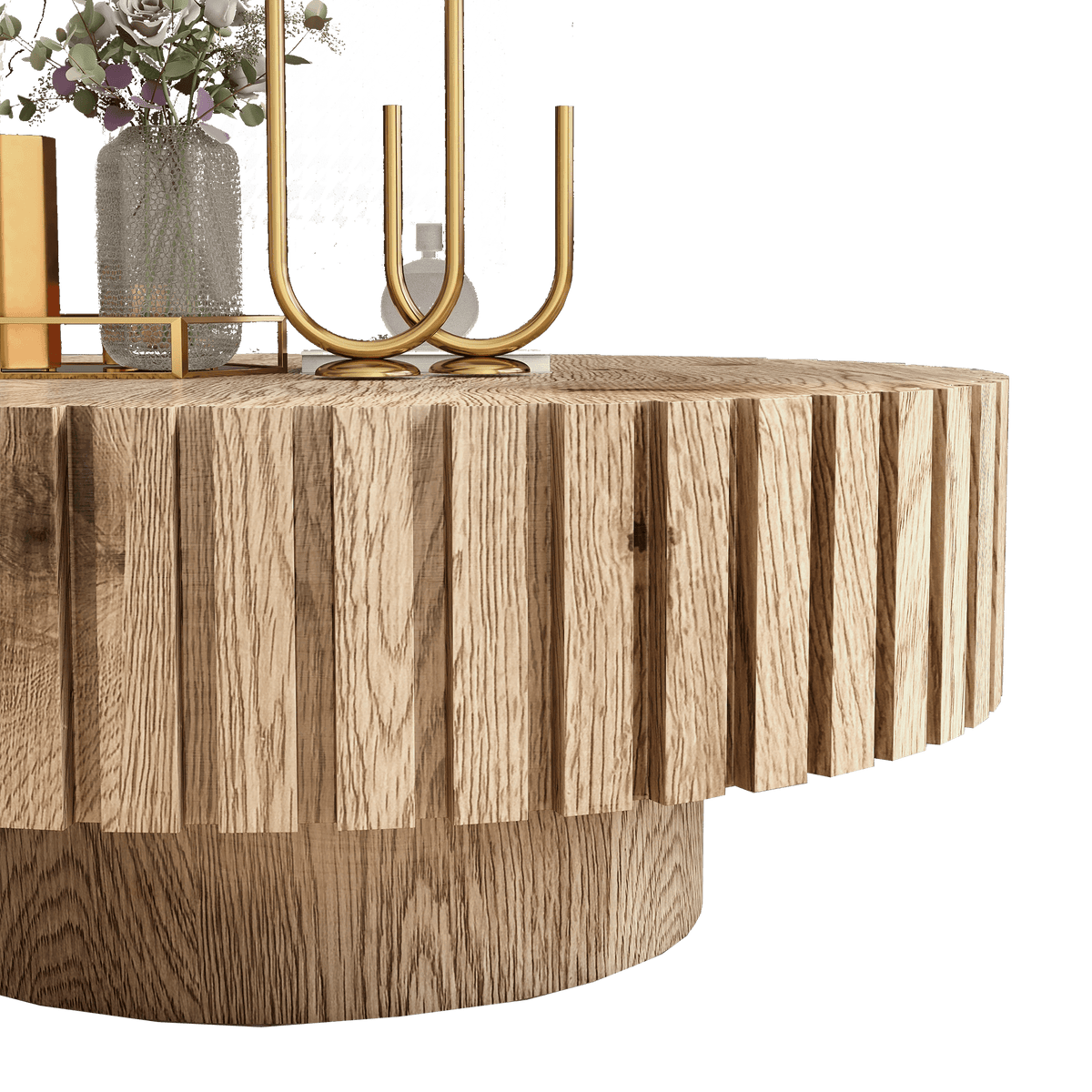 Modern Minimalist Circular Coffee Table 31.4''