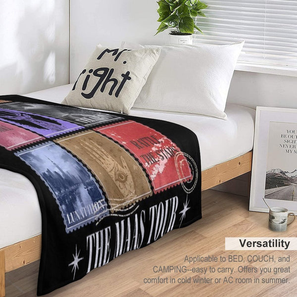 Maas Eras Tour, The Maas Tour Tee, A-C-O-T-A-R Durable Throw Blanket