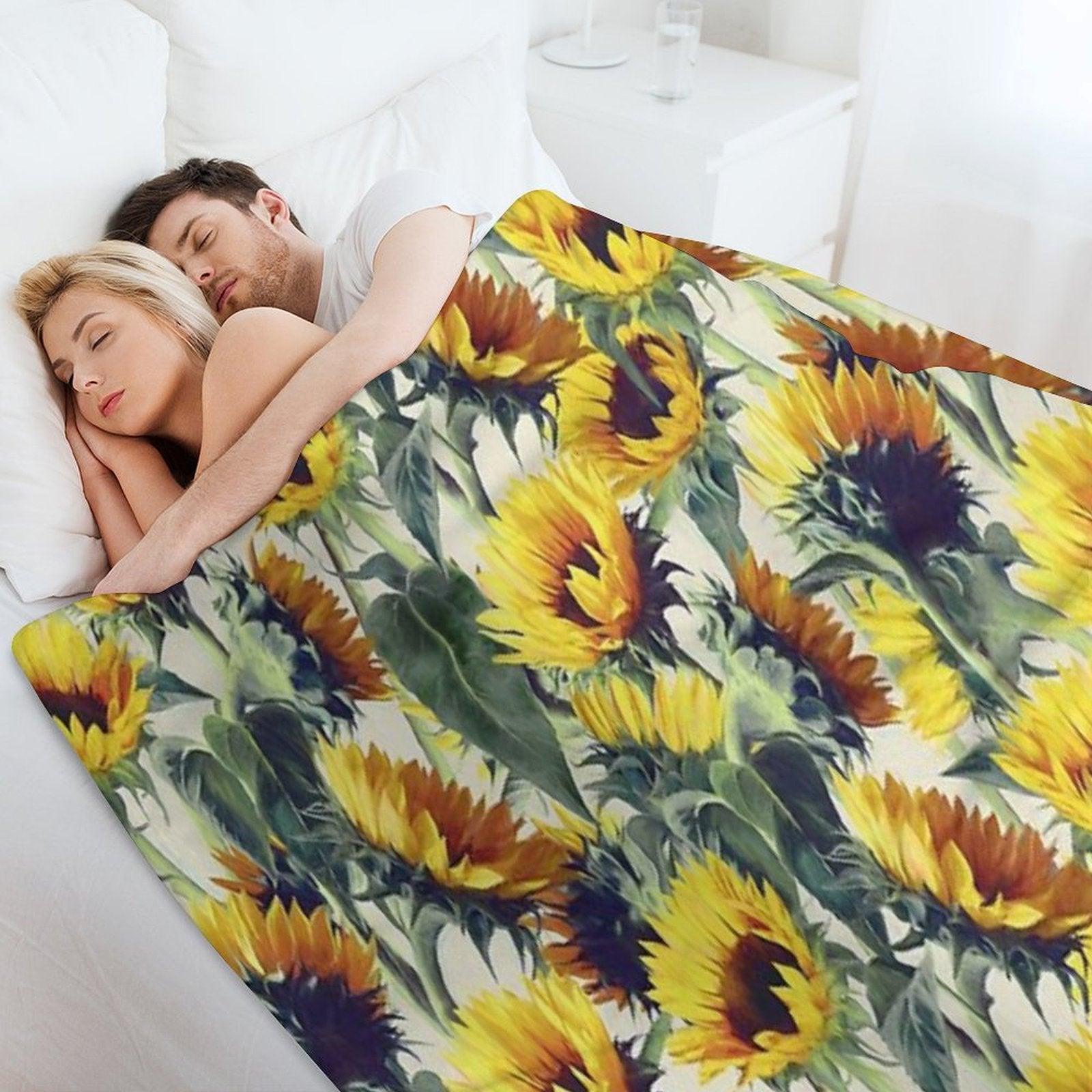 Sunflowers Forever Throw Blanket