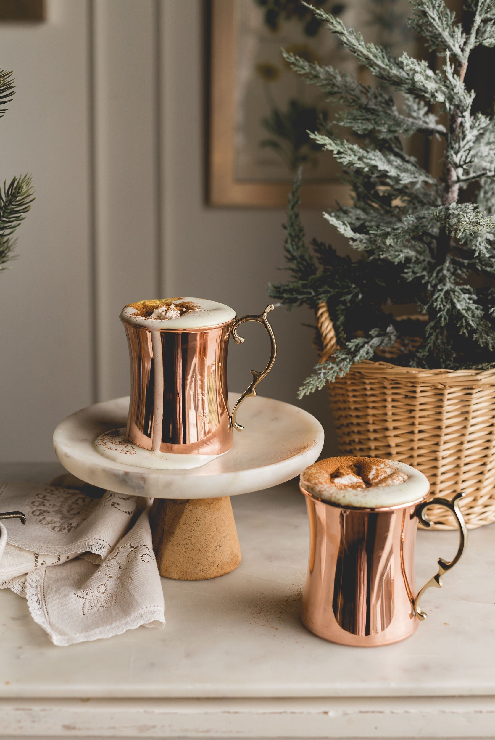 Vintage Inspired Cocktail Mugs (Set of 2 or 4)