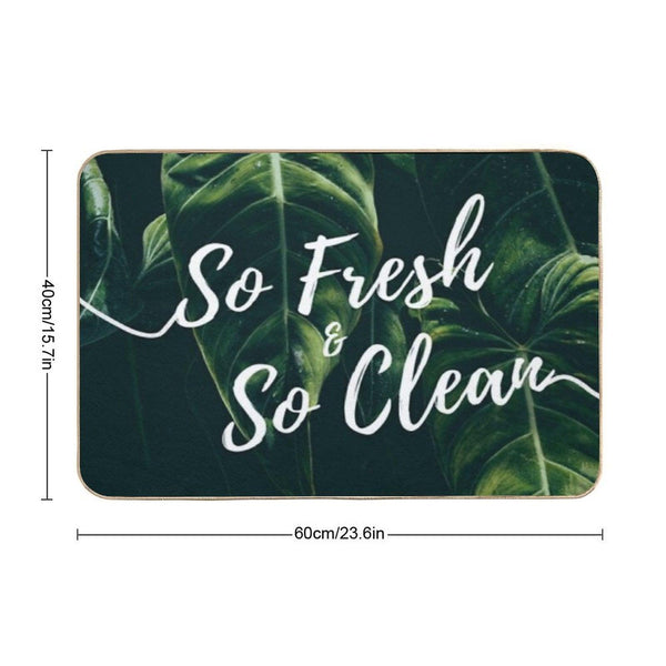 So Fresh & So Clean Tropical Banana Leaves Bath Mat