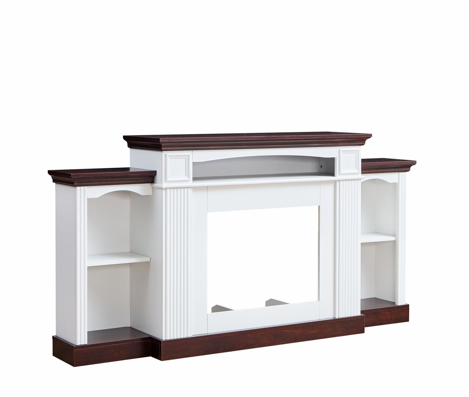 Farmhouse Style Fireplace TV Stand for 70-inch TV BLAKHOM