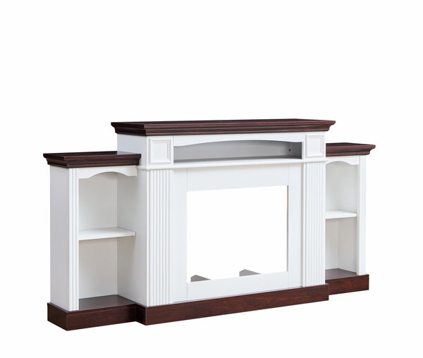 Farmhouse Style Fireplace TV Stand for 70-inch TV BLAKHOM