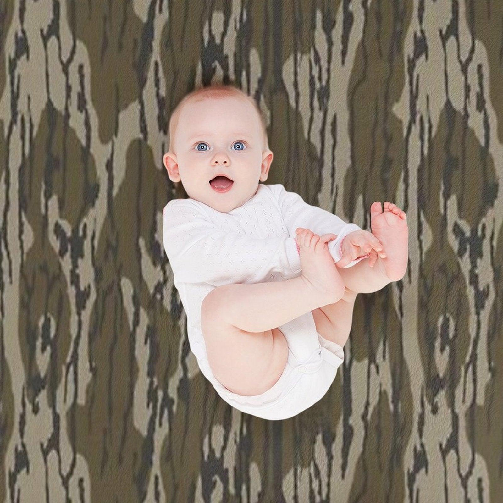 Everything Bottom Lands Camo Throw Blanket
