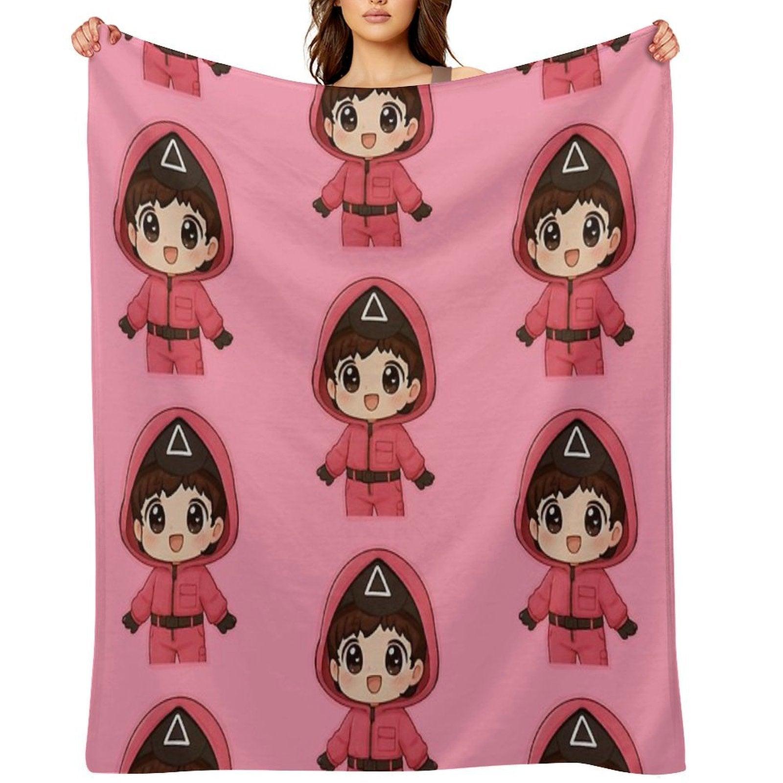 Pink Triangle Guard  Kang No-eul 011 Throw Blanket