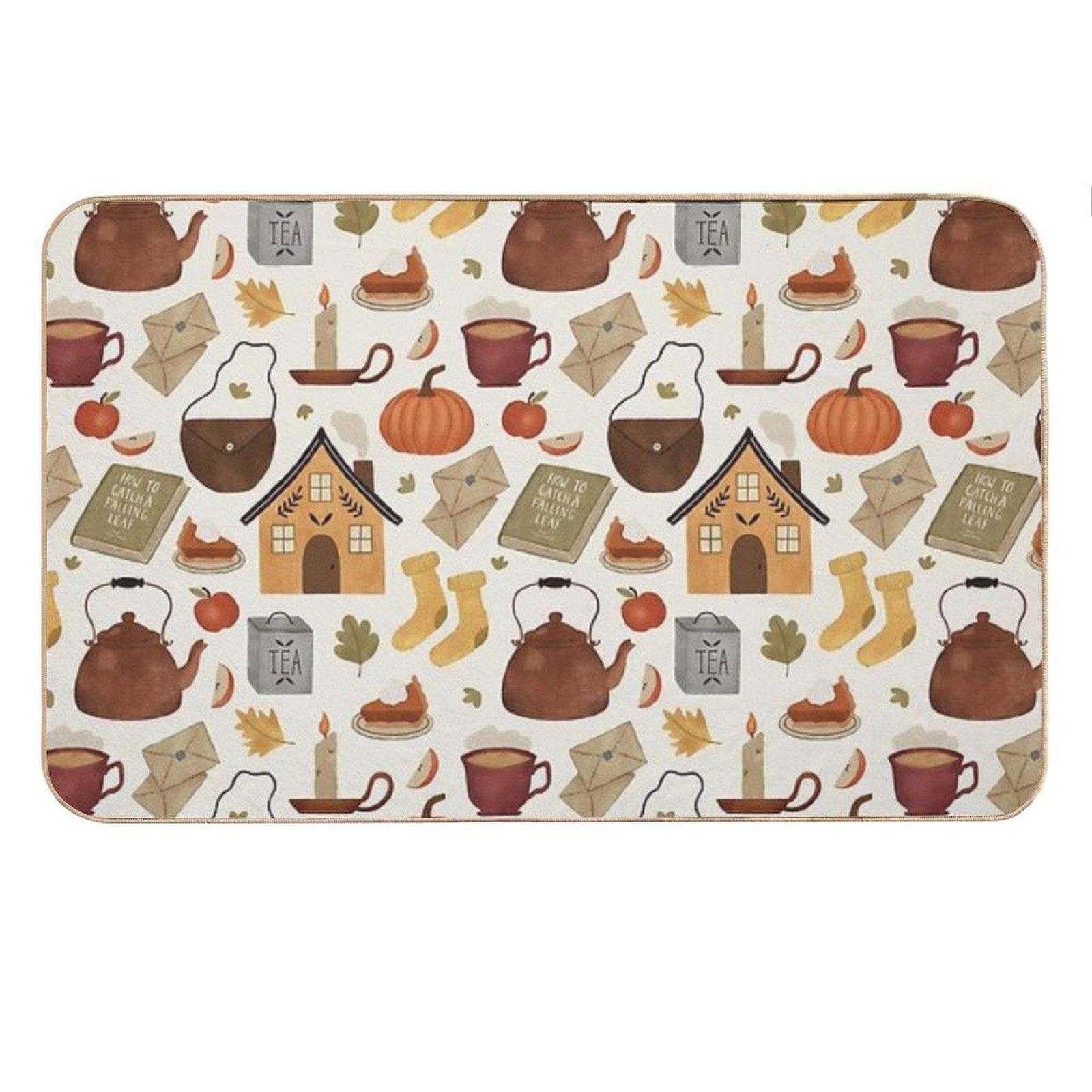 Autumn Cottage Days Bath Mat