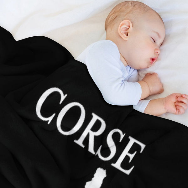 Corsica (Corse) Map, France, French Region. Gift-ready Throw Blanket
