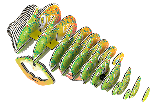 EUGY Chameleon 3D Puzzle