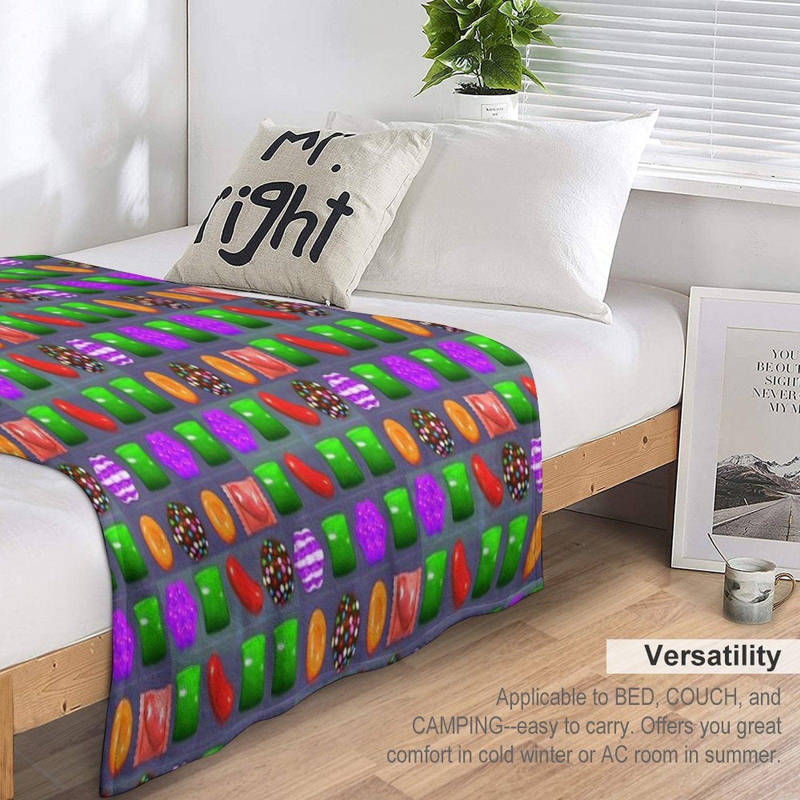Candy Combo Candy Crush Throw Blanket