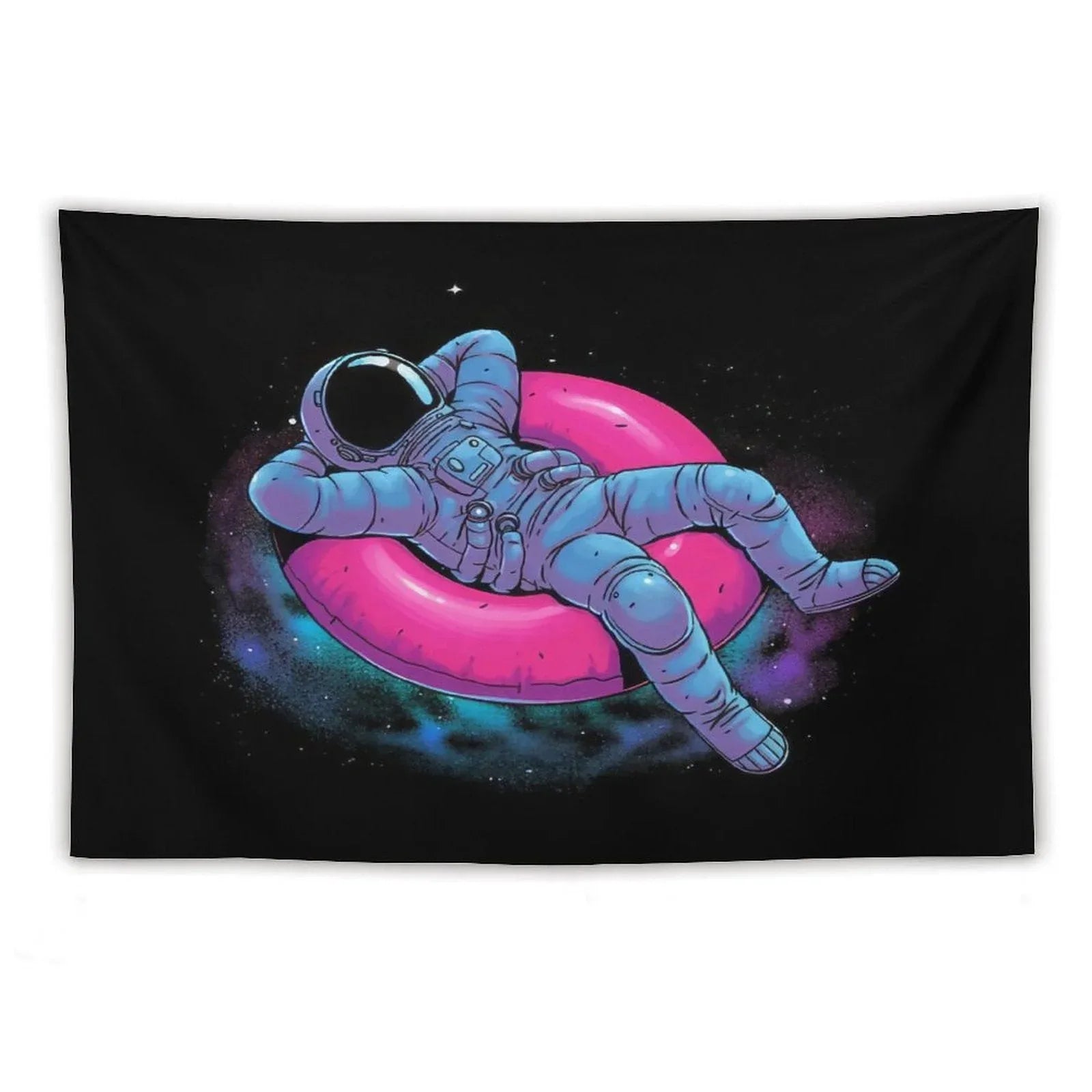 Astronaut Floating Dream in Space Tapestry