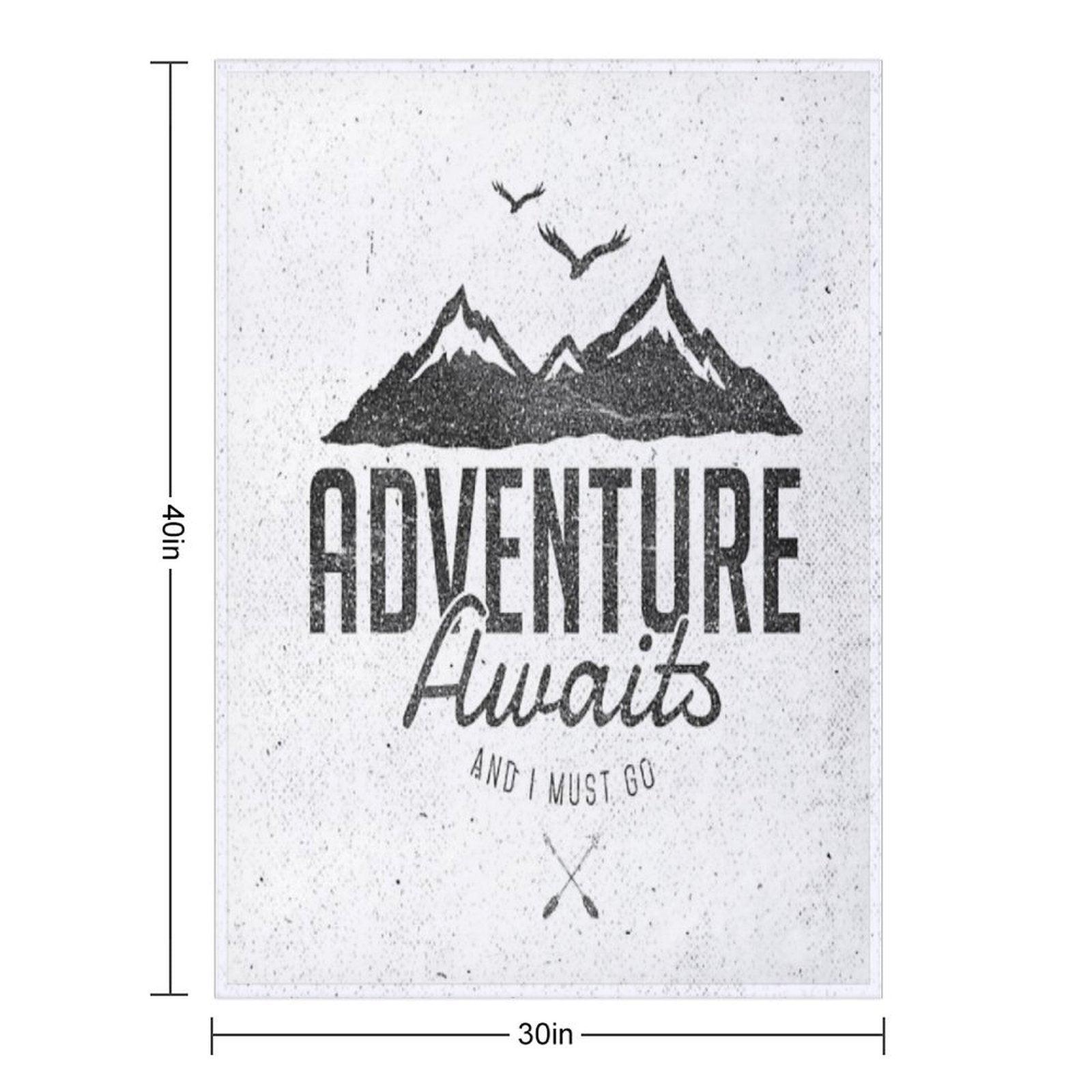 ADVENTURE AWAITS Throw Blanket