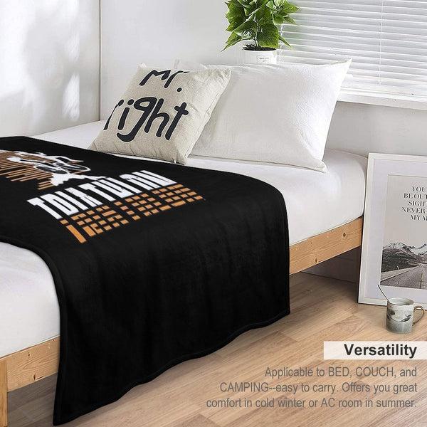 Triathlon - Swim, Bike, Run Triathlete Easy Care Throw Blanket